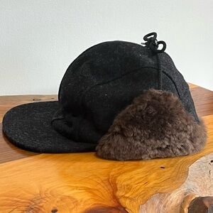 Filson Double Mackinaw Flap Hat/ Black
